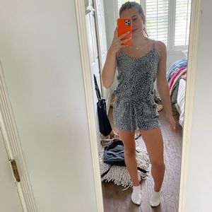 Cheetah print romper